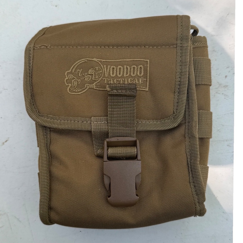 Voodoo Tactical MOLLE Utility Pouch Coyote Brown Heavy Duty Nylon Gear Bag